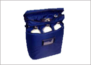 Compact design and convenient handle allow case to be easily hand carried.